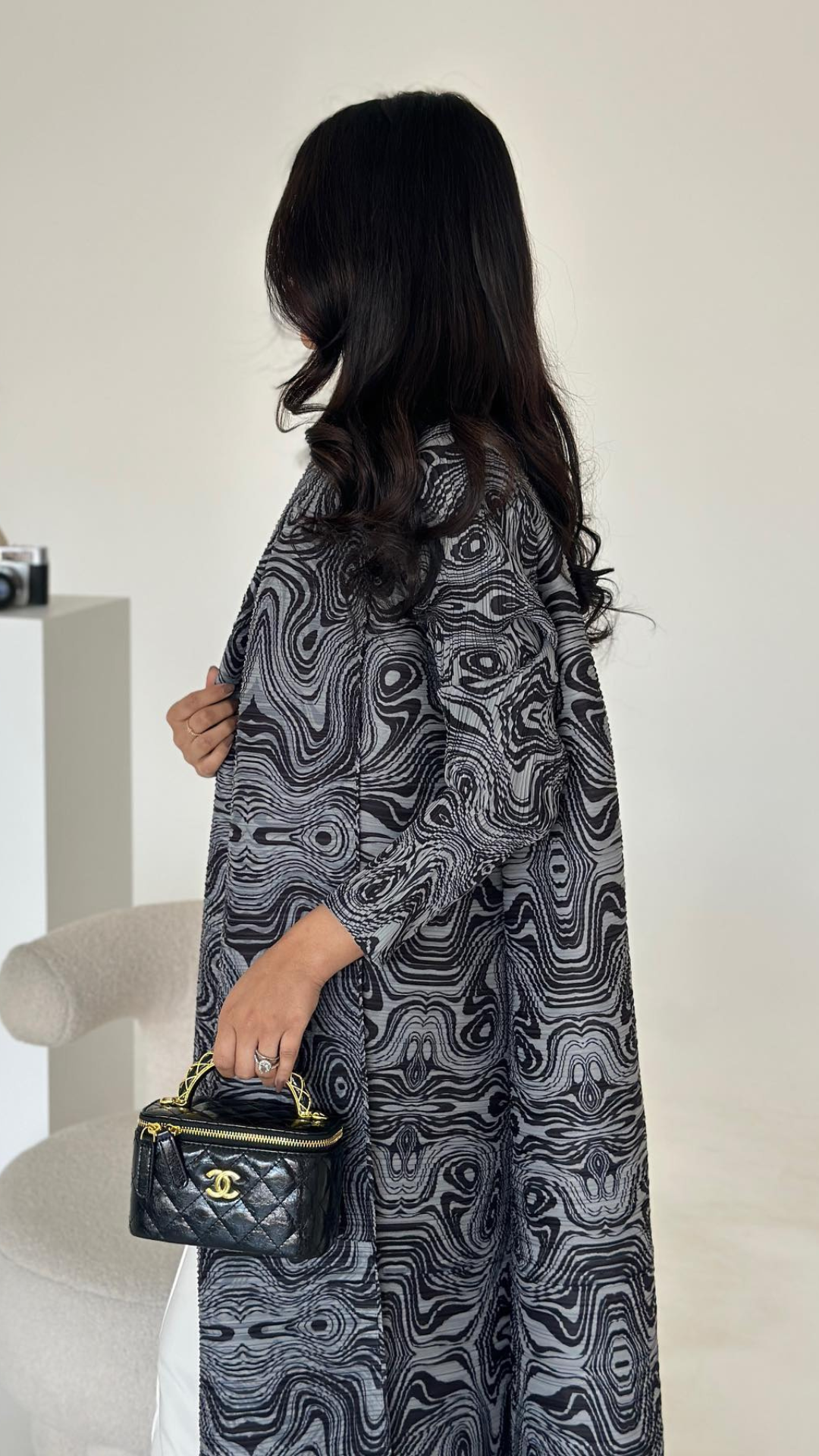 Charcoal Mirage Abaya | EL DESIGNS