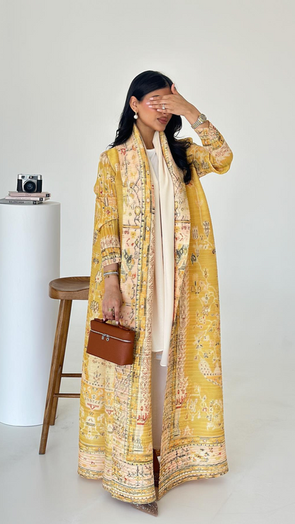 Marigold Meadows Abaya | EL DESIGNS