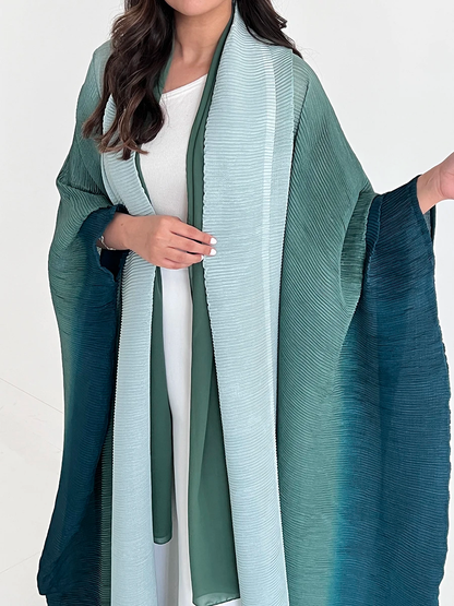 The Dubai Abaya: Aqua Tides | EL OMBRES