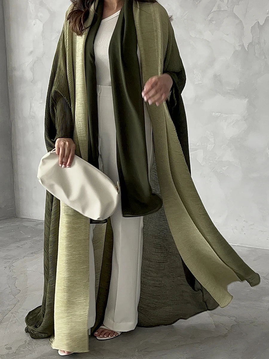 The Dubai Abaya: Pistachio Cascade | EL OMBRES